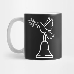 Peace Dove And Handbell white variant Mug